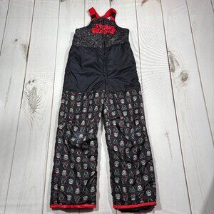 Star Wars Ski Bib Snow Pants Kids Black Sz Medium Waterproof Darth Vader